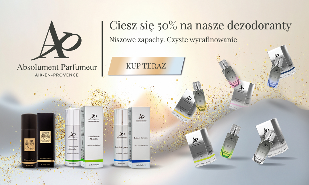 Dezodoranty dodasz do zamówienia bezpośrednio w koszyku zakupowym - Dodaj produkt za-50% i ciesz się wyjątkowymi zapachami latem.